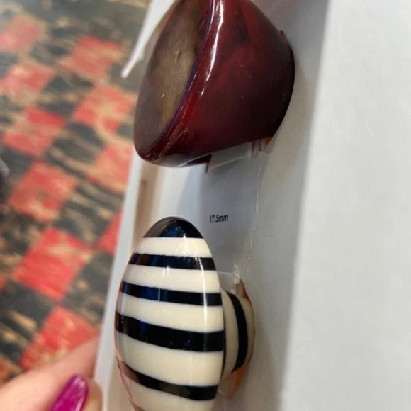 ZARA two pack Resin Rings - Picture 2 of 6